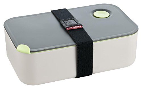 Lunchbox - Praktische Brotdose - Bento Box - Jausenbox - Lunch Box mit Trennwand - Perfekt für Büro - Schule - Kinder Garten - Grau