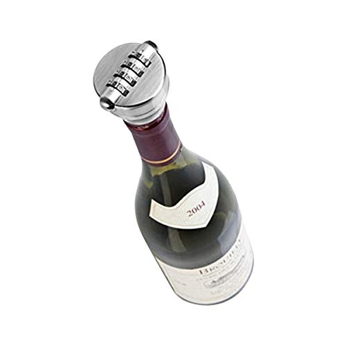 TotalCadeau Lucchetto Tappo di Bottiglia Sicuro a codice Vino