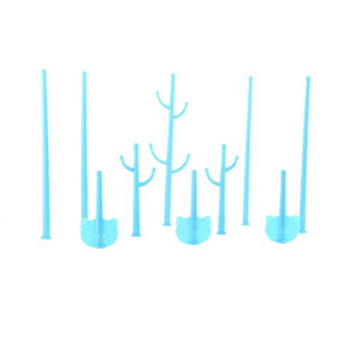 Baby Infant Feeding Bottle Nipple Drying Rack BPA Free Folding Countertop Clean Drying Rack Shelf Bottle Feeder Holder [ 1 set ]