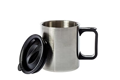 CAO 1207 Mug Isotherme Mixte Adulte, INOX/Noir