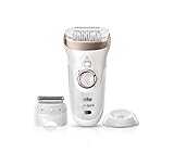 Braun Silk-épil 9 9-561 Wet and Dry Cordless Epilator/Epilation with 6 Extras, White