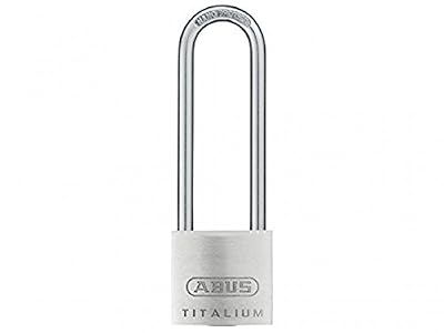 Abus 56191 64TI/30 Cadenas Titalium de 30mm avec Haute Anse de 60mm 0100467, Argent, 30