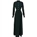 OYMMENEY Women's Elegant Chiffon Dress Long Sleeve Maxi Dress Evening Cocktail Dress Party Dress