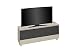 Produktbild MAJA Soundconcept Soundboard TV-Board in Glas sand matt / Akustikstoff Schwarz 160x60x42cm