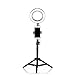 Produktbild Lichtring mit faltbarem Stand, 50cm/1,60/210cm 240 LED 5500K dimmbarer Ring für Fotografie Foto Videokamera Makeup YouTube Studio Turning,210cmhigh