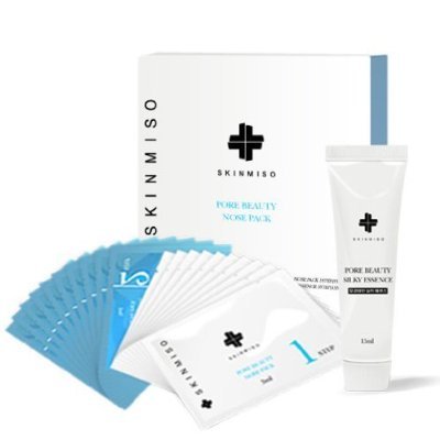 SKINMISO Pore Beauty Nose Pack Remove Blackhead & Whitehead 3 Step System 10 Sheet + Essence 15ml (10 Weeks Program)