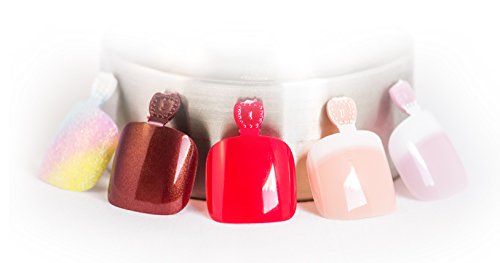 Toe Nail Tips, künstliche Fußnägel zum aufkleben in leuchtend Rot - 2