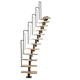 MASSE: Systemtreppe für Geschosshöhen zwischen 240,5 bis 292 cm | Treppenbreite: 58 cm
