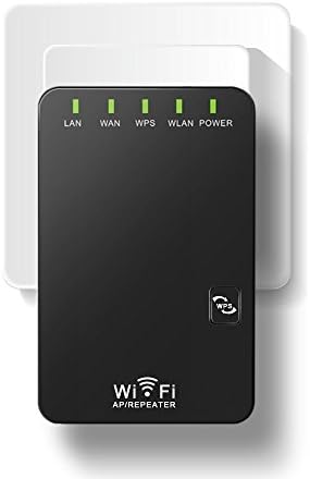 WiFi Router Range Extender Signal Booster Mini Repeater with 2 Ethernet Port and WPS Network Adapter 802.11b/g/n 2.4GHz Repeater/Router/Access Point mode (300Mbps)