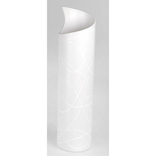 Deko Vase SAMUNGA Zylinder H. 40cm creme weiß Keramik Formano