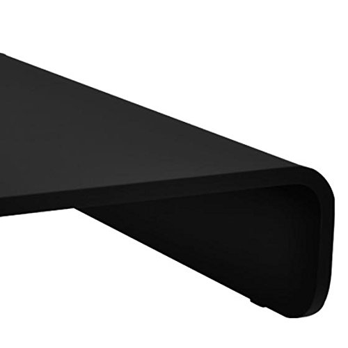 SilverStone SST-MR01B – Ergonomischer Aluminium Monitor-Erhöhung für Computer-Monitore bis max. 27″ oder 10 kg, schwarz - 10