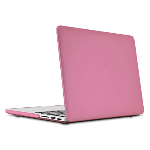 E-Tree MacBook Pro 13 Retina Hülle Schale, Ultra Slim Hartschale Tasche Cover Shell, Tastatur Abdeckung Schutzhülle für Apple MacBook Pro 13.3 Zoll mit Retina Display Modell:A1502 und A1425 – Rosa - 6