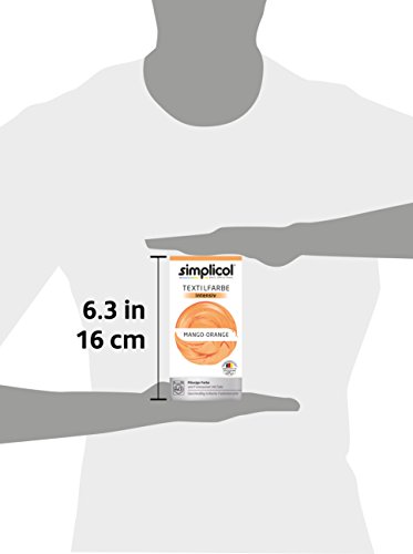 Simplicol Textilfarbe intensiv all in 1 -Flüssige Rezeptur „Mango orange“ Neu! - 2