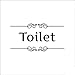 Produktbild Haokaini Abnehmbare Toliet DIY Wandaufkleber, Waschraum Badezimmer Wegweiser, wasserdichte Toilette Tür Zeichen Dekor Abziehbilder (Color : Toilet)