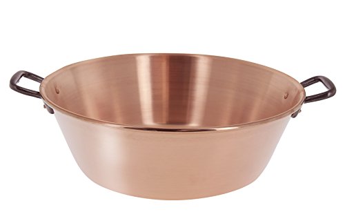 DE BUYER -6200.38N -bassine a confiture cuivre lisse 1.2mm - 9litres