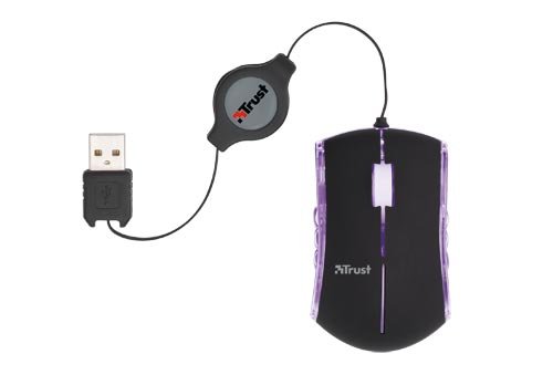 Trust MultiColour Mini Optische Netbook Maus schnurgebunden schwarz - 3