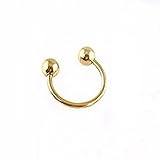 Chandrika Pearls Gems & Jewellers 316L Stainless Steel Press On Unisex Nose Ring - No Piercing (Gold) RS.114 (75.00% Off) - Amazon