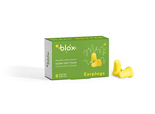 Blox Mousse Conique - Bouchons d'oreille - Mousse Ultra douce - Pour conduits auditifs / Oreilles étroits - Très confortable - Sommeil, dormir, Anti-Bruit - 4 paires