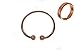 Produktbild Unisex Magnet Kupfer Therapie Drehmoment Armband und Magnet Kupfer Einfach Ring Geschenkset - Small: 16-18mm
