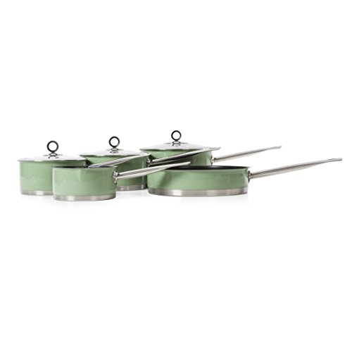 Morphy Richards 973011 Accents Five Piece Pan Set - Sage