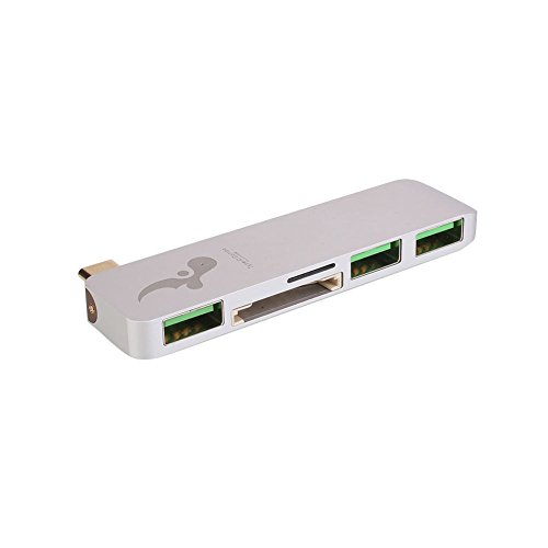 Auslese™ 5 in 1 USB 3.0 Adapter Micro SD Card Reader USB Type C Hub slot for Macbook RS.3999 (56.00% Off) - Amazon