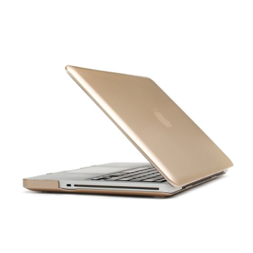 MacBook Pro 13 Hülle,iNeseon(TM) 2 in 1 [Frosted Series]Ultra Slim Gummierte Harte Case Cover Shell, US Version Gold Tastatur Abdeckung und EU Version Transparent Tastatur Abdeckung für Apple MacBook Pro 13/13.3 Zoll Aluminum Unibody mit CD-ROM Drive Modell:A1278,NICHT für MacBook Pro 13 mit Retina Display(Gold) - 3