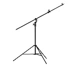 Vier Kilo maximale Traglast JINBEI M-3 Profi Galgenstativ - rotierbares Dreibein Aluminium-Lampenstativ 137cm bis 492cm - Boom Stand