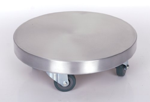 Möbelroller / Pflanzenroller (Profi) Ø 30 cm, ALU, 150kg, PU-Rolle, Marke: Szagato, Made in Germany (Design-Pflanzenroller Transportroller Rollbrett)