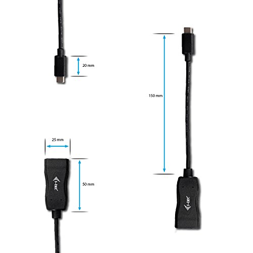 i-tec USB C auf Display Port Adapter, 1x Display Port 4K Ultra HD, kompatibel mit Thunderbolt 3 - 3