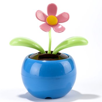 niceeshop(TM) Zauber Schaukel Sonnenenergie Tanzen Blumen Sonnenblumen(Blau)