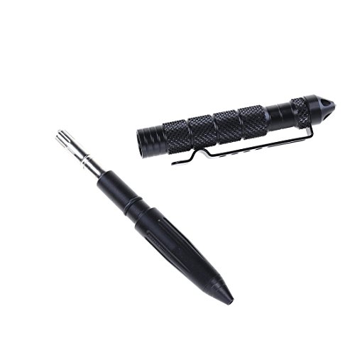 Venoka Tactical Defense Pen Selbstverteidigung Tool tragbares Werkzeug Selbstverteidigung, Schwarz - 6