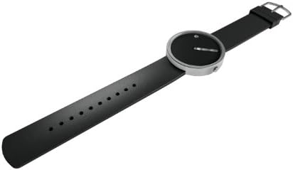 RosendahlTimepieces Picto Unisex Quartz Watch with Black Dial Analogue Display and Black Silicone Strap 43370