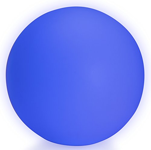 Exquisite 50 cm LED Leuchtkugel Gartenkugel multicolor RGB mit Farbwechsel und Fernbedienung aufladbar wasserfest Innen Außen IP65 Leuchtball Kugelleuchte Deko - 7