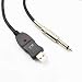 Produktbild Big-Mountain USB Gitarren Kabel Schnittstelle Stecker auf 6.35mm 1/4-Zoll E-Gitarre Konverter Kabel Mono Männlich Elektrische Gu für Instrumente Recording Singen iPhone 3m/10ft (Schwarz)