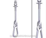  bambus-discount.com Schaukelhaken Standard für Schaukelbefestigung - Kinderspielgeräte für Garten, Spielgeräte für Kinder, Spielturm, Spieltürme