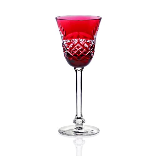 Likörglas Likörkelch Schnapsglas Annett Goldrubin Handgeschliffen Kristall