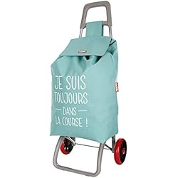 Caddie Poussette de marché 2 Roues Serina 50 litres Couleur Verte