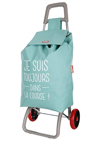 Caddie Poussette de marché 2 Roues Serina 50 litres Couleur Verte