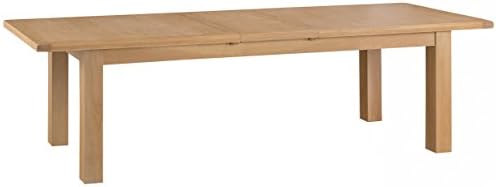 Chichester Oak Butterfly Extending Dining Table in Light Oak Finish Seating for 12 People | 240cm/330cm