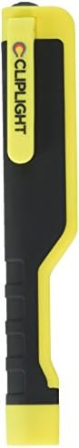 Cliplight Clipstrip 140 Lumen LED Pocket Flashlight with Magnetic Swivel Clip&Chip-On-Board LED Technology for Toolbox, Glovebox,Purse,Kitchen Drawer & Survival Kit, Batteries Included,Black & Yellow