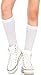 Produktbild Leg Avenue Damen Nylon Kniestrümpfe 60 DEN Weiß Blickdicht Einheitsgröße 36 bis 40