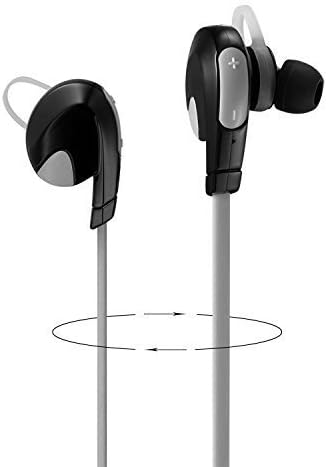 Walson_H7 - The TV Original - Walson® quality headset with HD audio experience - Bluetooth 4.0 - Splash (welding) protected - without annoying cables - For sports or leisure - including microphone for hands-free on cell phone -. Up to 8 hours of playback at a time - 2 GB Walson® USB - Stick with certificates and the instructions for use - Headphones earphones Studs - Black H7 (Grey)