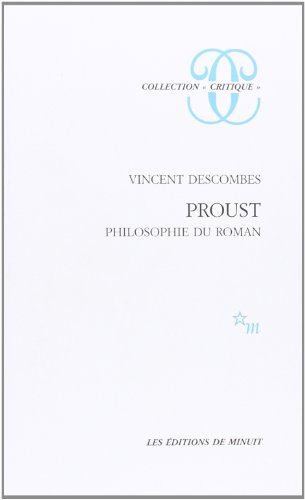 Book's Cover ofProust  Philosophie du roman