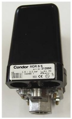 CONDOR -Druckschalter MDR 5/5 Wasser / Druckluft