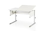 Kettler Schülerschreibtisch Kids Comfort – Farbe: weiß und silber – Schreibtisch hochwertig und flexibel einstellbar – Artikelnummer: 06603-4270 - 2