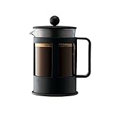 4 Tassen Bodum KENYA Kaffeebereiter (French Press System, Spülmaschinengeeignet, 0,5 liters) schwarz