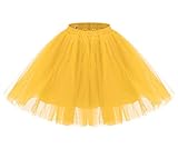 Kurze Länge.Einheitsgröße Aysimple Damen Kurz Tutu Tüllrock Petticoat Tütü Ballerina Tüll Rock Karneval FGasching Kostü Party Gold
