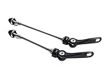 Superteam 1pair of Road Bike Quick Release Hub Quick Release Black Front 100mm Rear 135mm