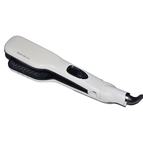 YOUFANGZHUANG Steam Hair Straightener Brush with LCD Display Electric Ceramic Fast Comb Steam Hair Straightener Digital Hair Iron