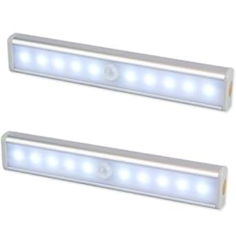 LED Schrankbeleuchtung, EMIUP 2er Set 10 LED Batteriebetrieben